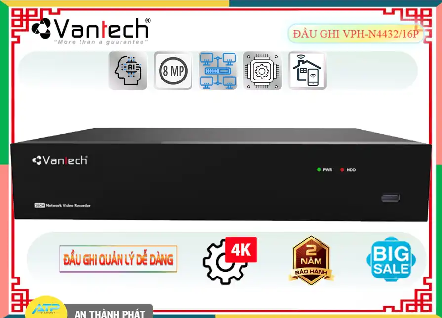 Đầu Thu Vantech VPH-N4432/16P