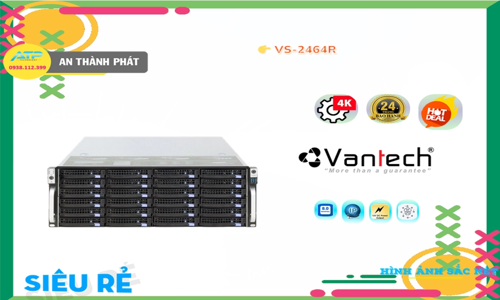 VS-2464RThiết Bị Ghi Hình Với giá cạnh tranh VanTech VS-2464RThiết Bị Ghi Hình Với giá cạnh tranh VanTech