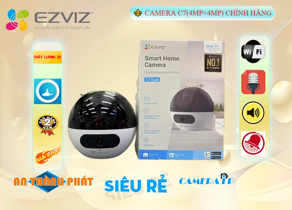 Camera Wifi Ezviz CS-C7-R100-8G44WF