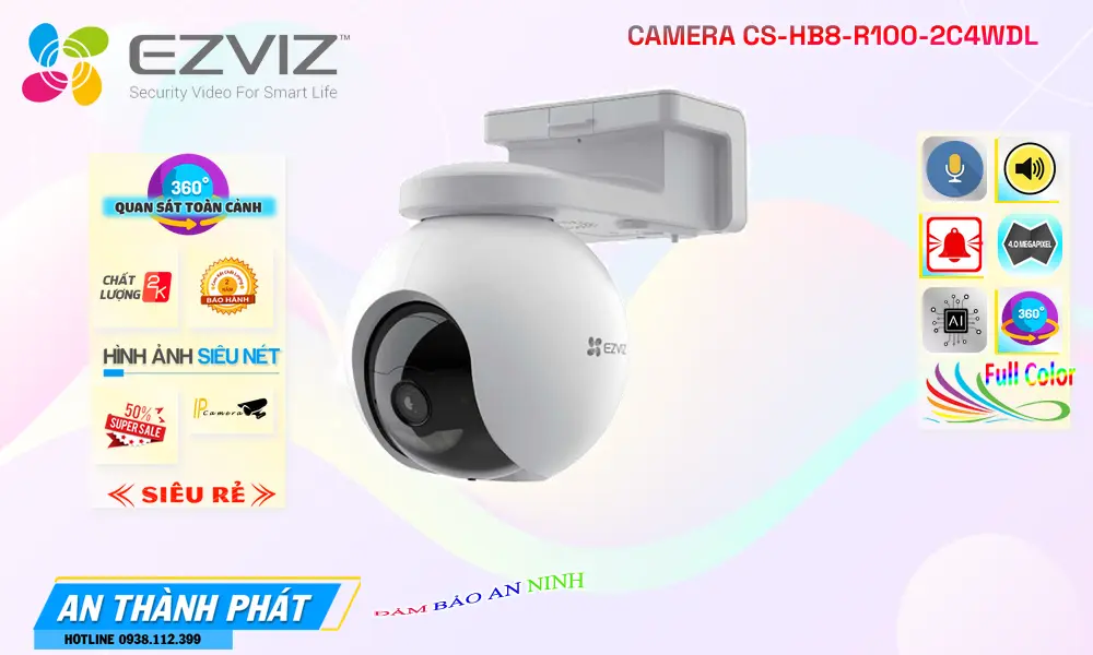 Camera CS-HB8-R100-2C4WDL Wifi Ezviz ✴ Camera CS-HB8-R100-2C4WDL Wifi Ezviz ✴