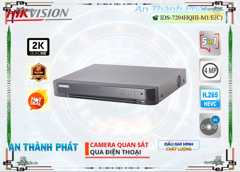 Hikvision iDS-7204HQHI-M1/E(C) Sắc Nét