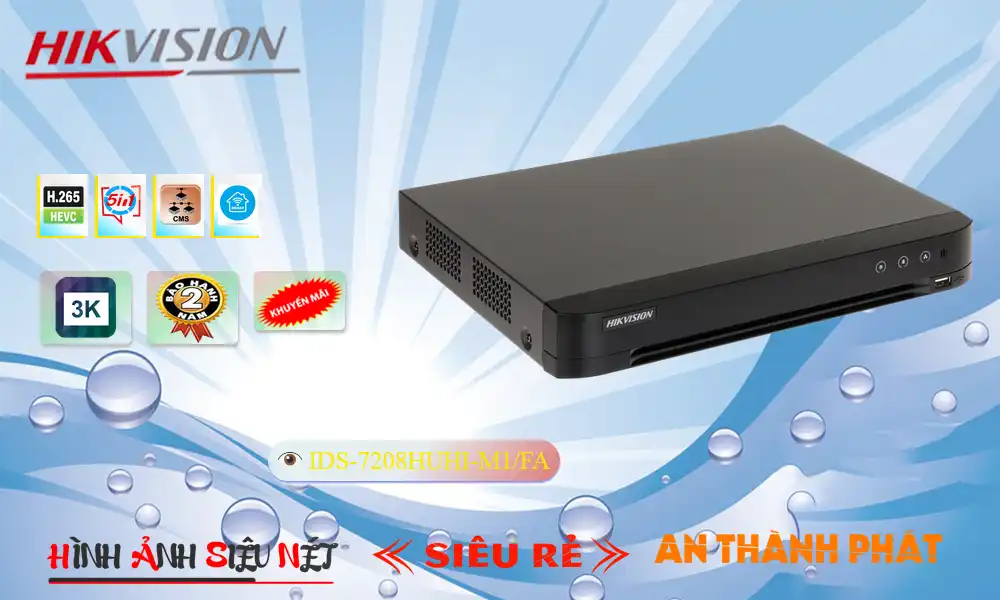 Đầu ghi Hãng Hikvision iDS-7208HUHI-M1/FA Tiết Kiệm Đầu ghi Hãng Hikvision iDS-7208HUHI-M1/FA Tiết Kiệm
