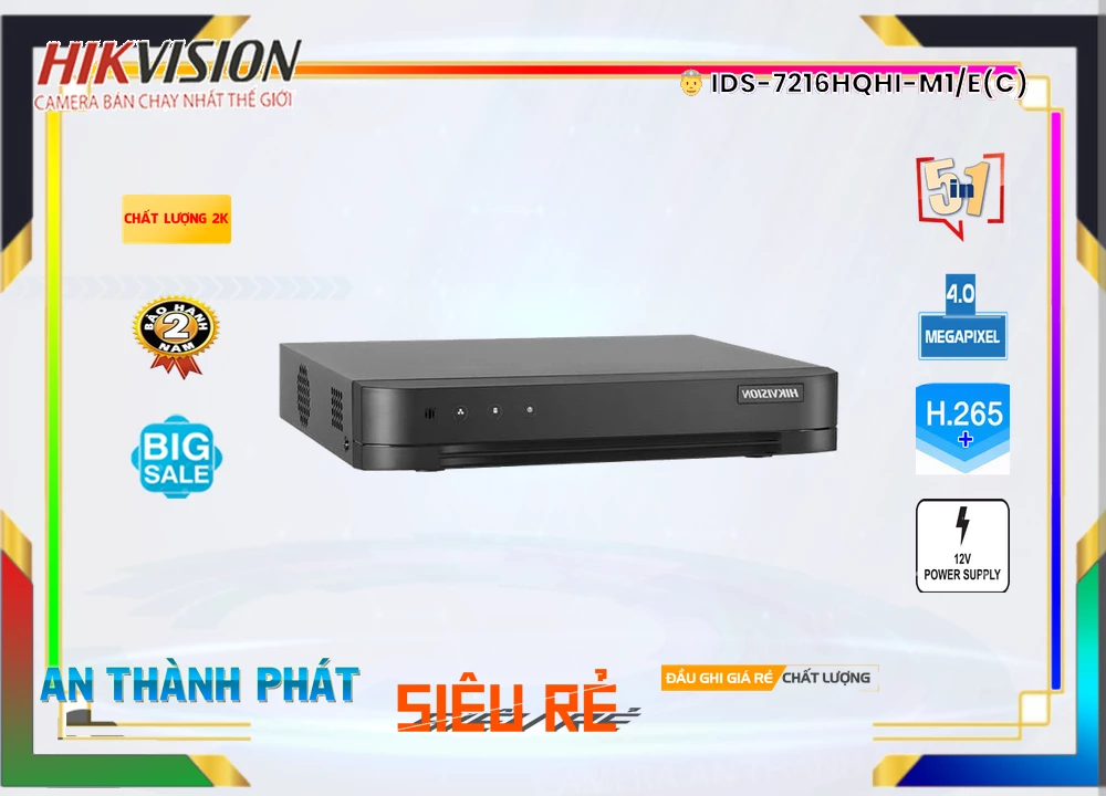 iDS-7216HQHI-M1/E(C) Hình Ảnh Đẹp Hikvision