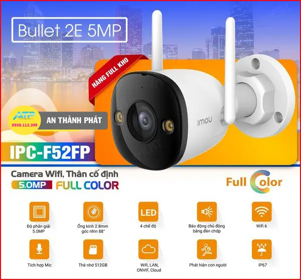 Camera wifi imou IPC-F52FP
